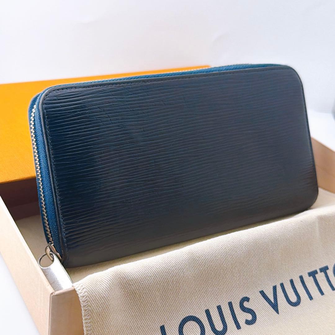 【良品】ルイヴィトン エピ ジッピーウォレット アンディゴブルー 青 長財布