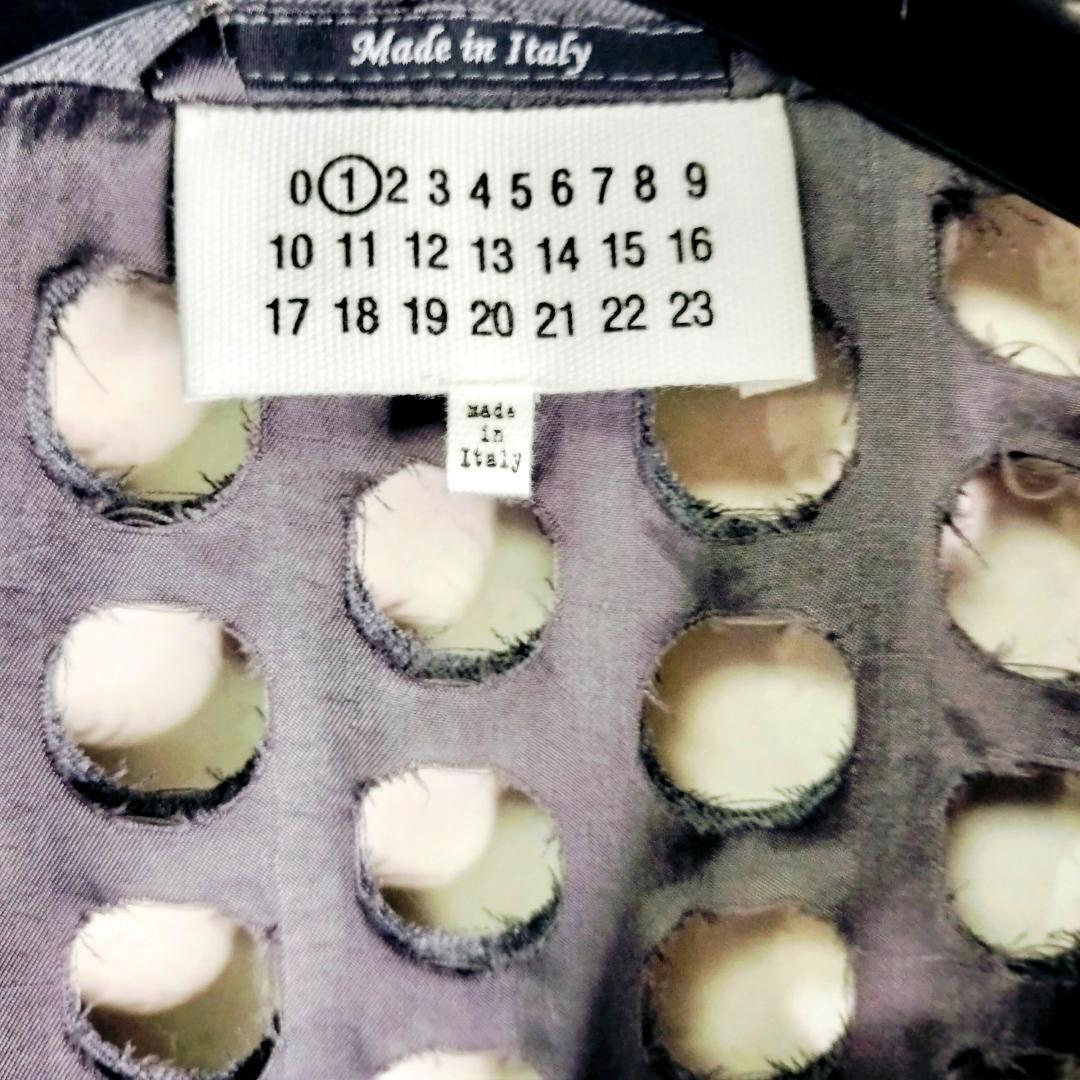 【新品タグ】メゾンマルジェラ 20SS パンチホールジャケット 36 ①ライン