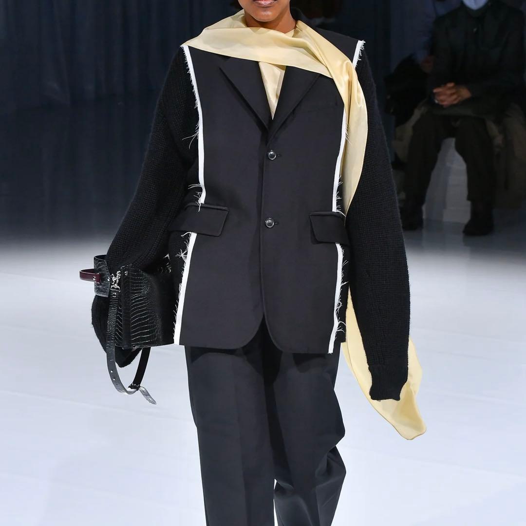 【新品】TOGA ARCHIVES ニットドッキングテーラードJK