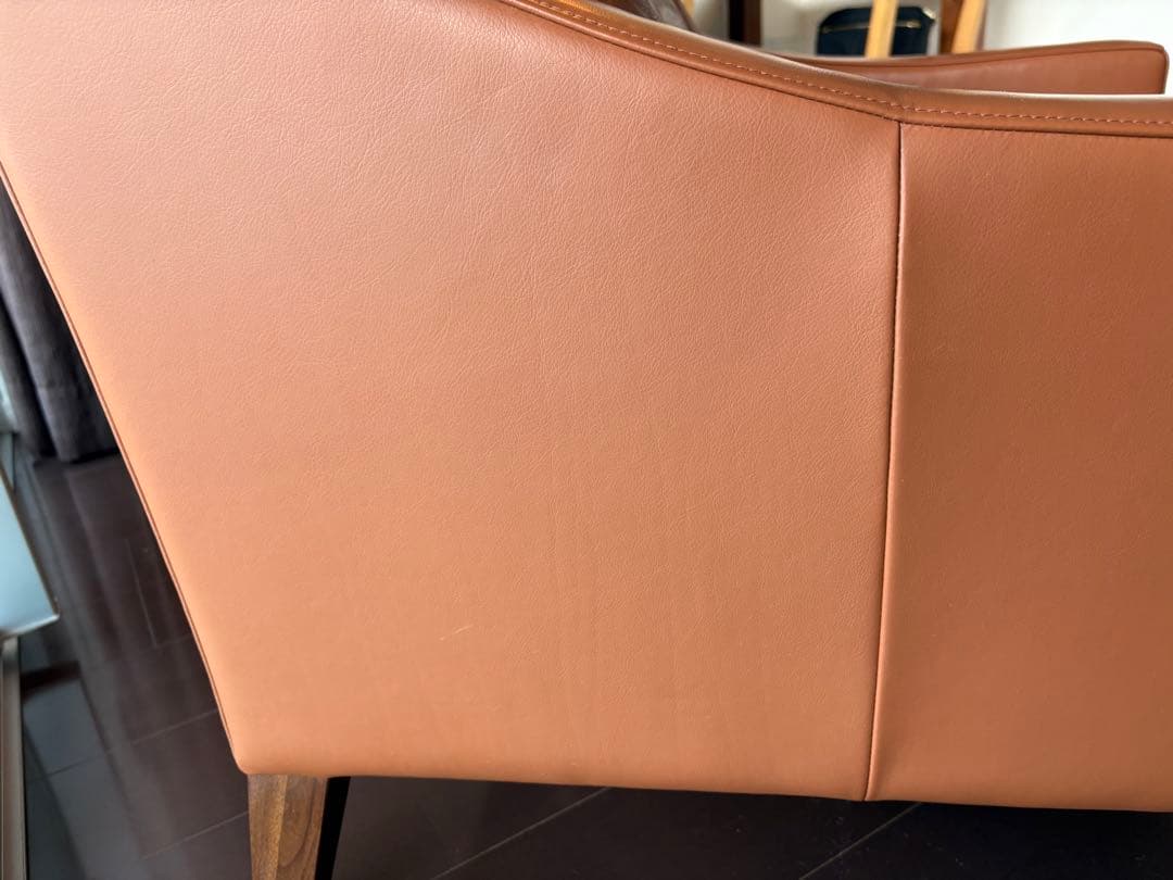 RORO 一人掛けソファ　本革　キャメルブラウン