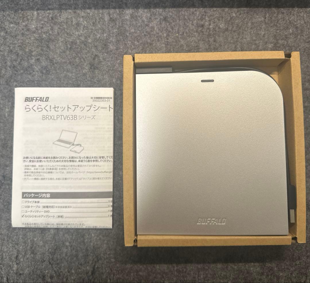 BUFFALO BRXL-PTV6U3SVB ブルーレイディスクドライブ