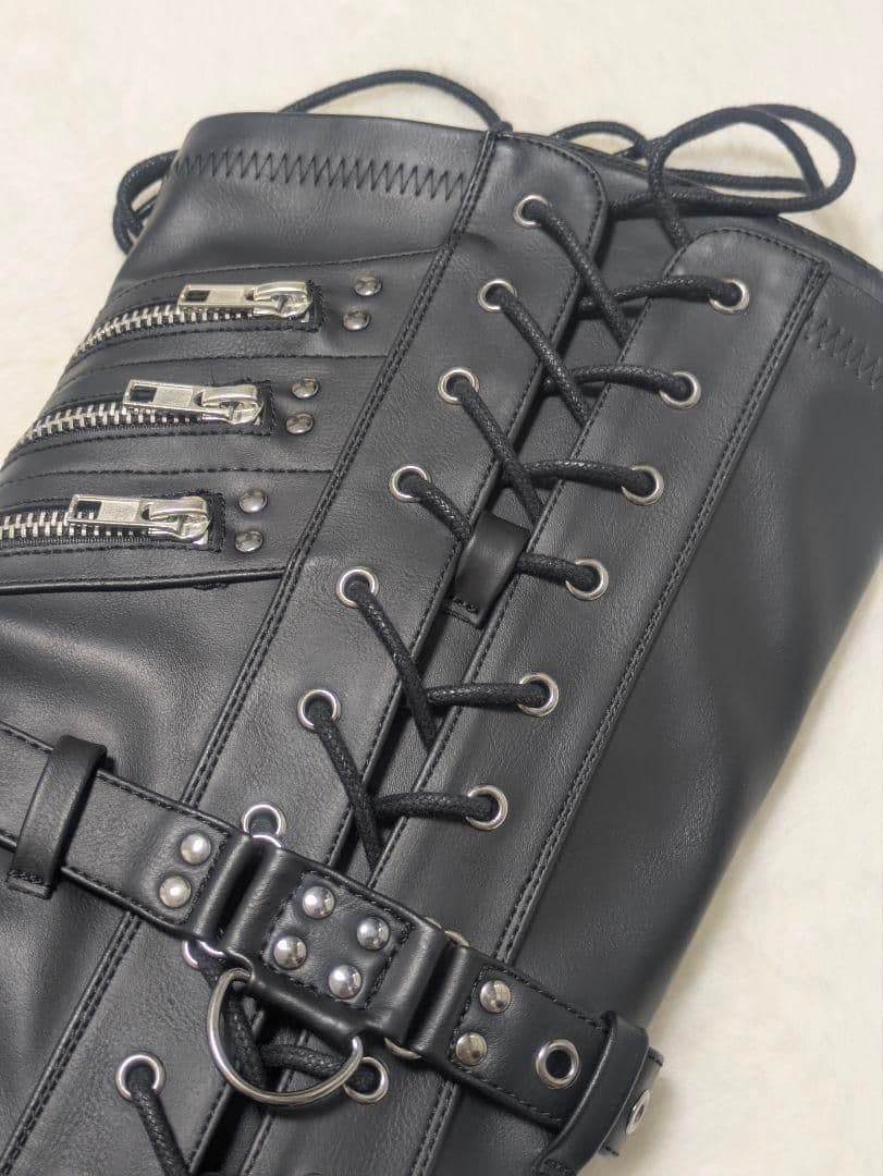 未使用 厚底 ロングブーツ サイドジップ 26cm