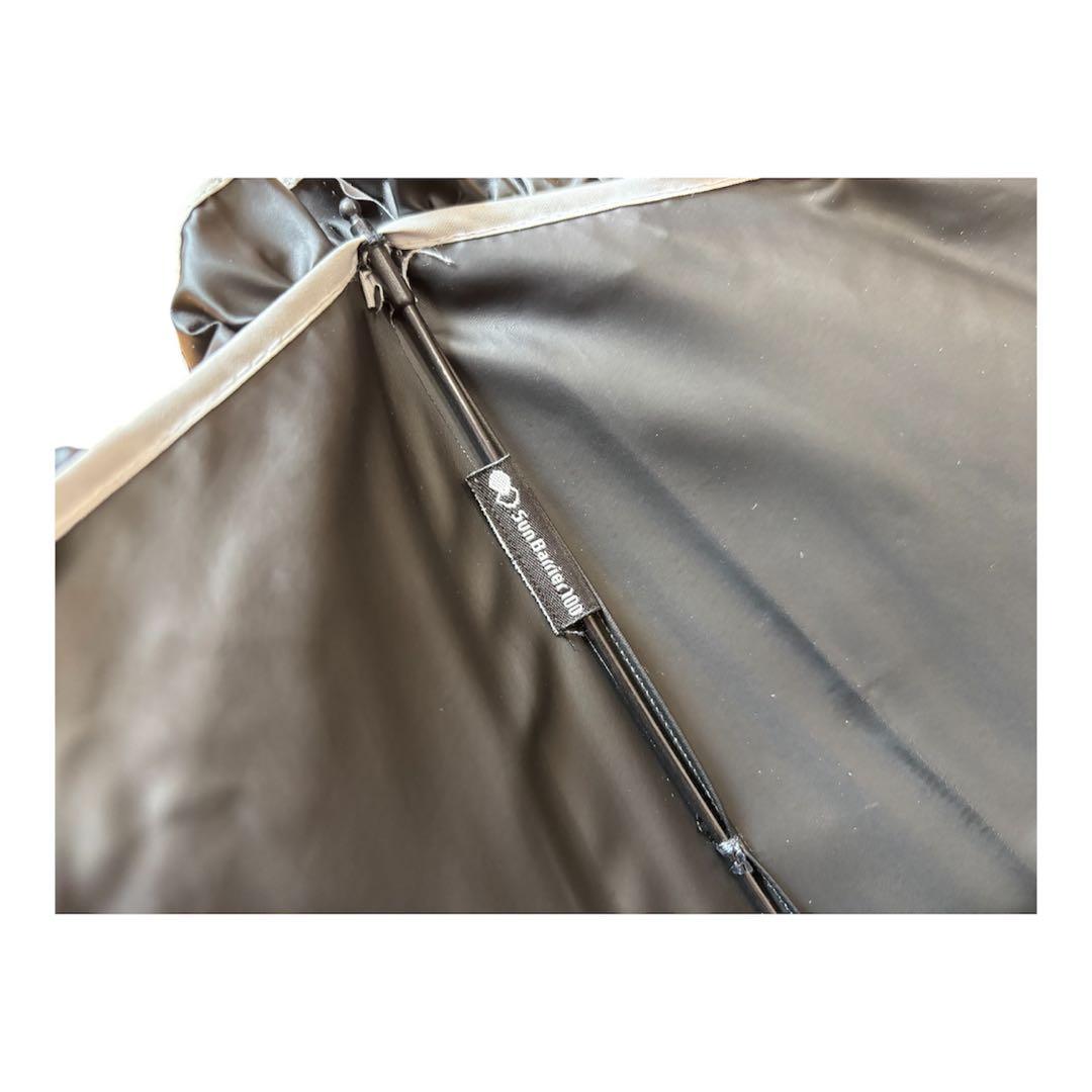 サンバリア100 フリル　2段折りたたみ　日傘　ホワイト