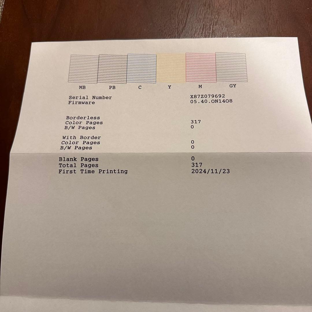 【印刷数317枚】EPSON EW-M873T インクジェット複合機 プリンター