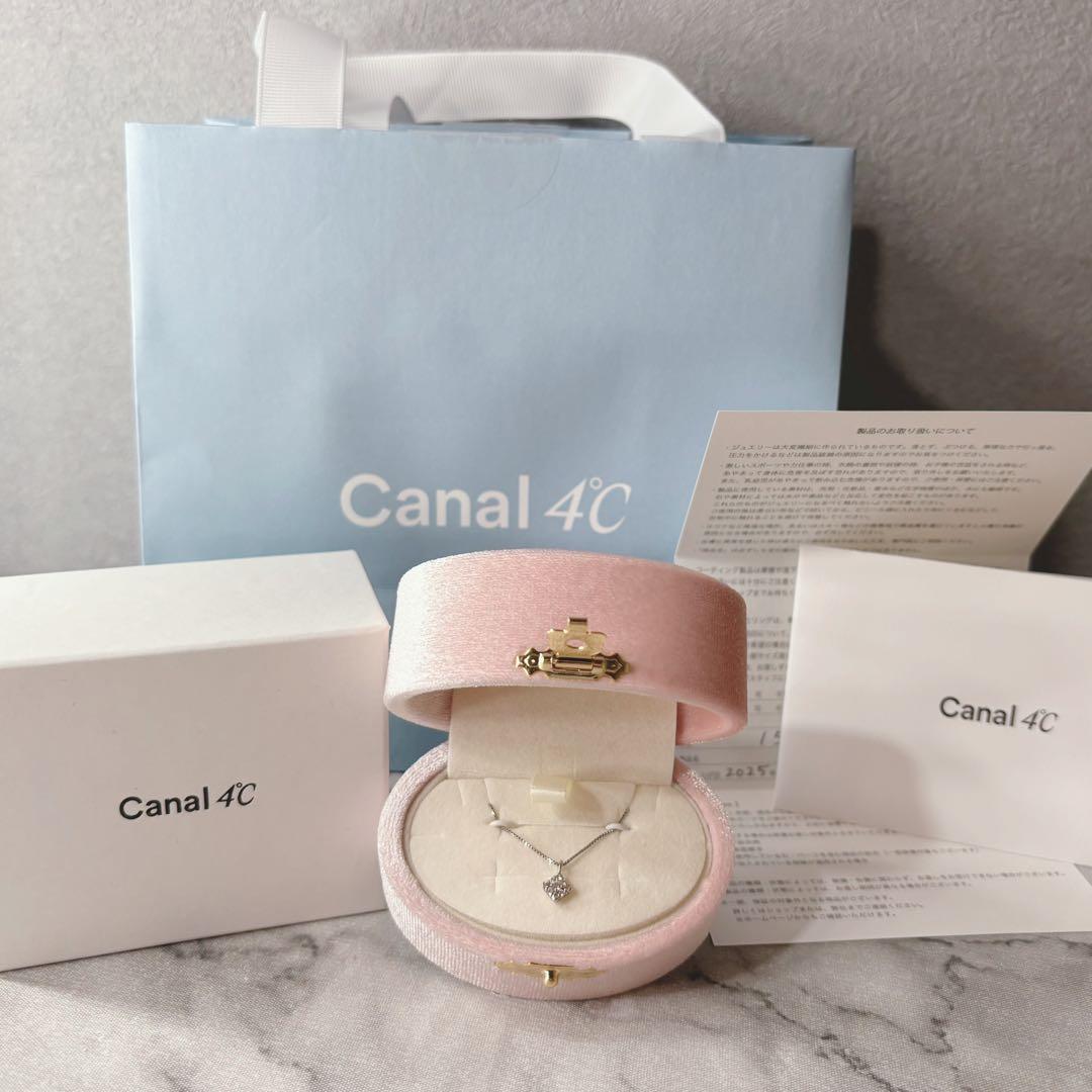 ミ*ン様 新品未使用 Canal 4℃ ダイヤモンドペンダントネックレス