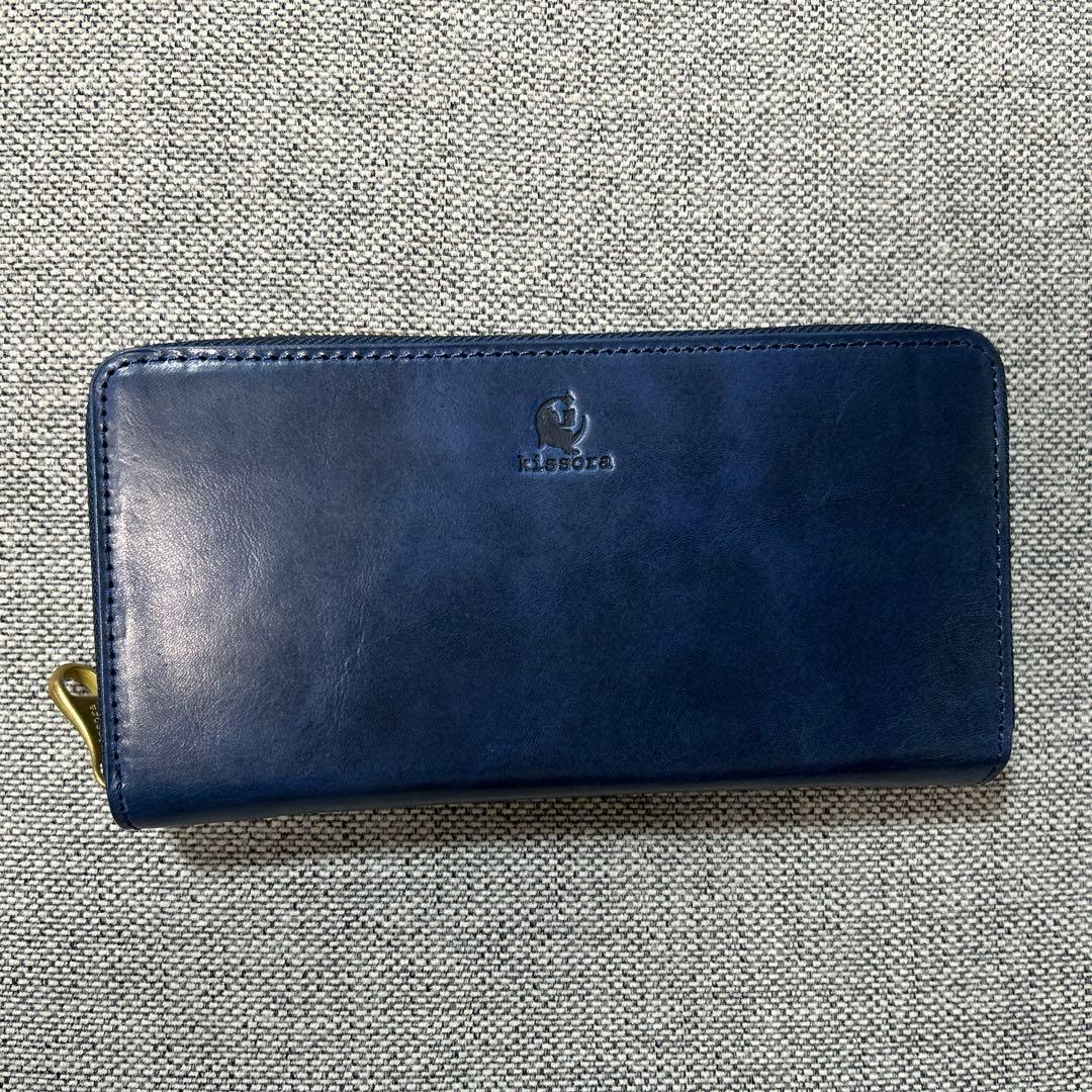 新品 kissora キソラ UDOⅡ ウド ラウンドファスナー 長財布 本革