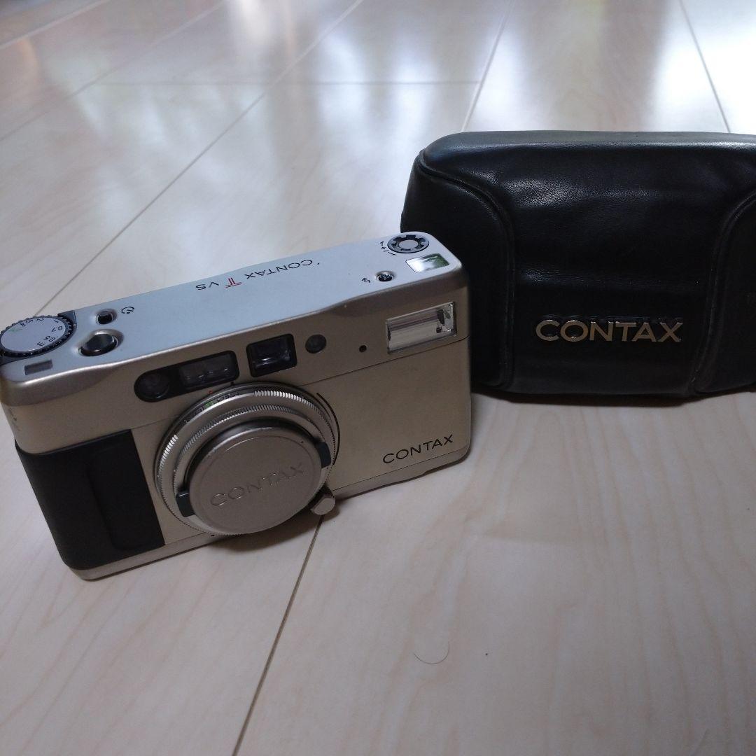 CONTAX TVS シルバー フィルムカメラ ケース付き