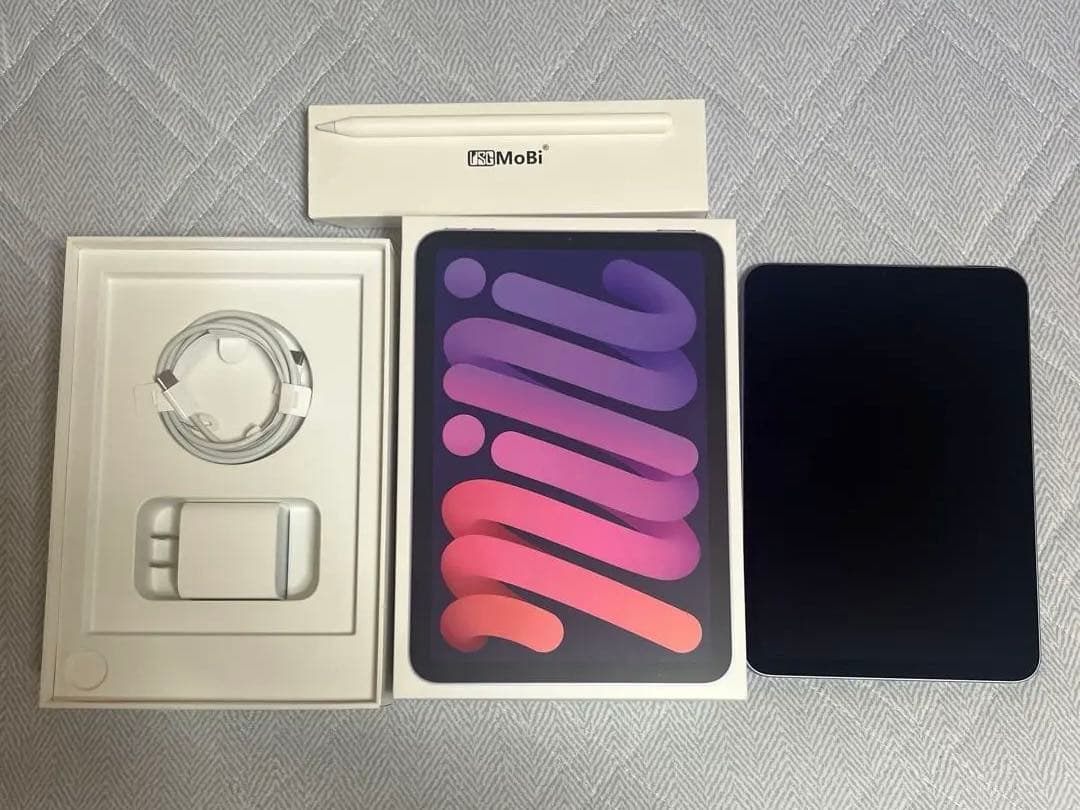 iPad mini６ WiFi 256GB パープル USGMoBi タッチペン