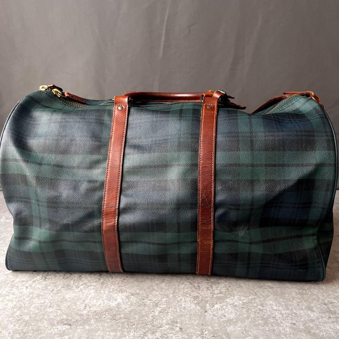 まさ様 ポロ ラルフローレン ボストンバッグ 大容量 ブラックウォッチ