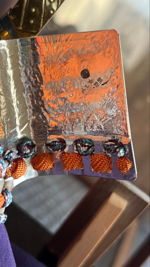 純銀 兜 (剣付) 銀細工 関工芸 武比古 ケース飾り