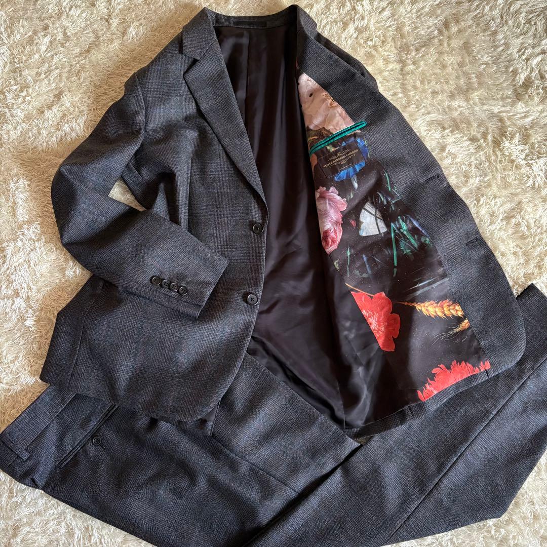 【美品】Paul Smith ポールスミス総柄 セットアップ カノニコ生地