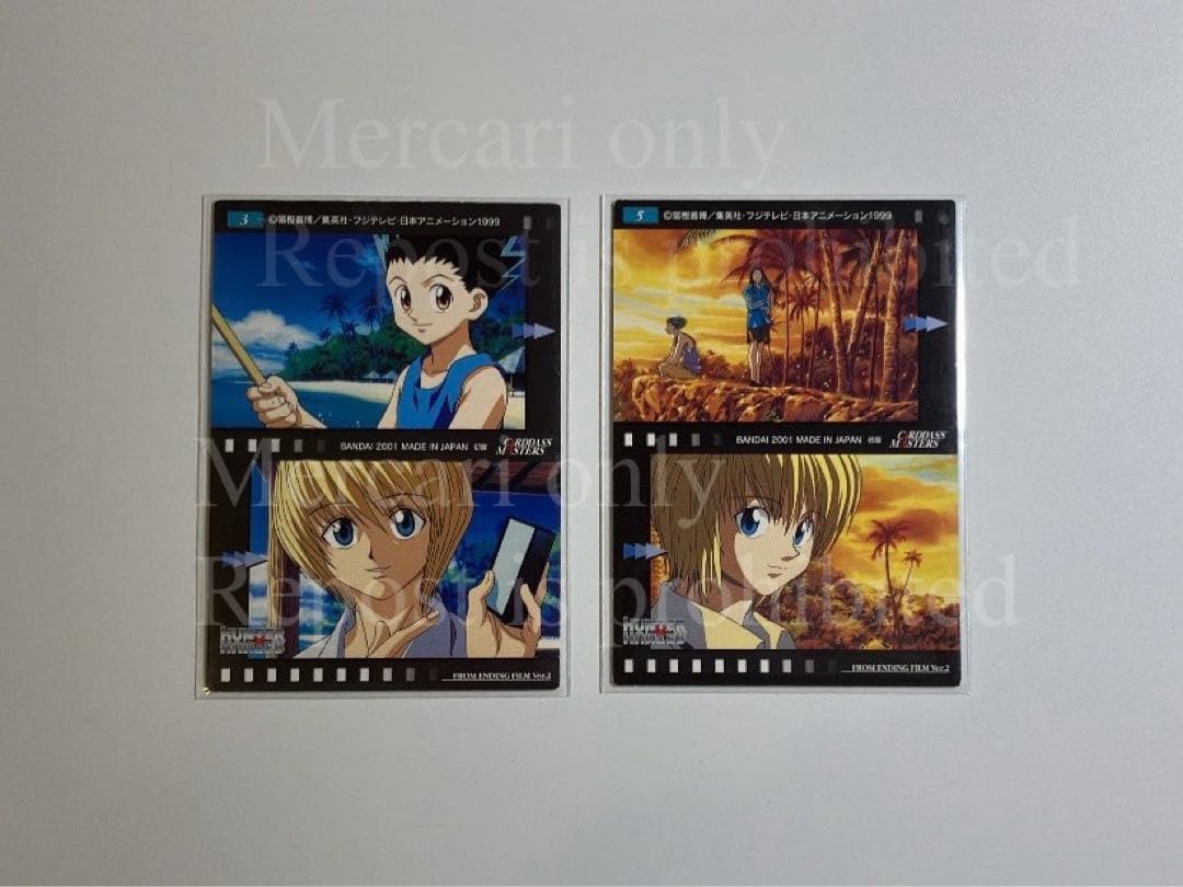 No.3／No.5 クラピカ カードダスマスターズ 2点セット OP・ED