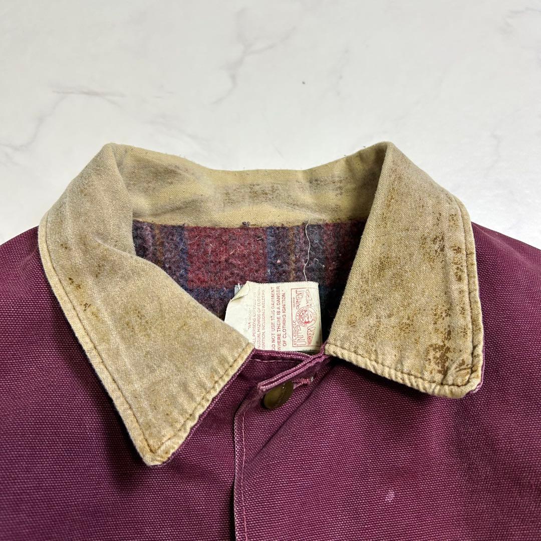 【希少色】星タグ カーコート ミシガンチョアコート バーガンディ L