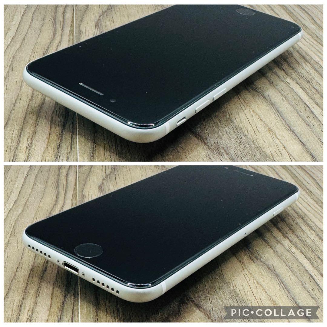 【極美品】iPhoneSE2 ホワイト 64GB SIMフリー 新品バッテリー