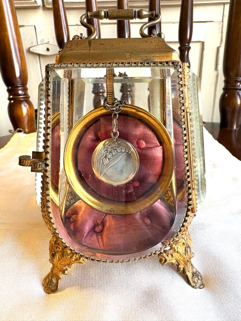 ♡フランスアンティーク　鈴蘭　ミュゲ　シルバー　銀　ロケットペンダント　19世紀