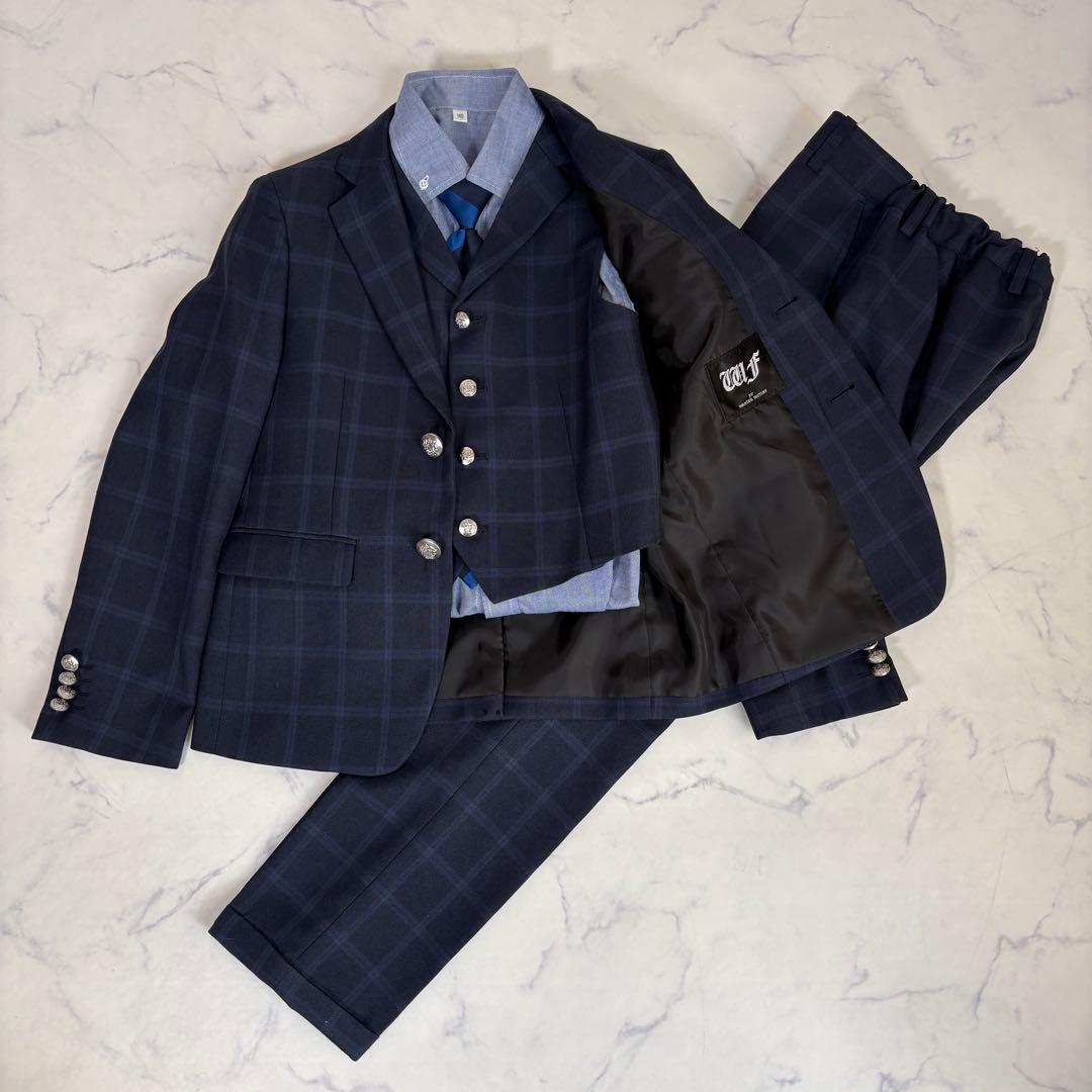 新品 140 ワンダーファクトリー 男の子 キッズフォーマル ６点セット