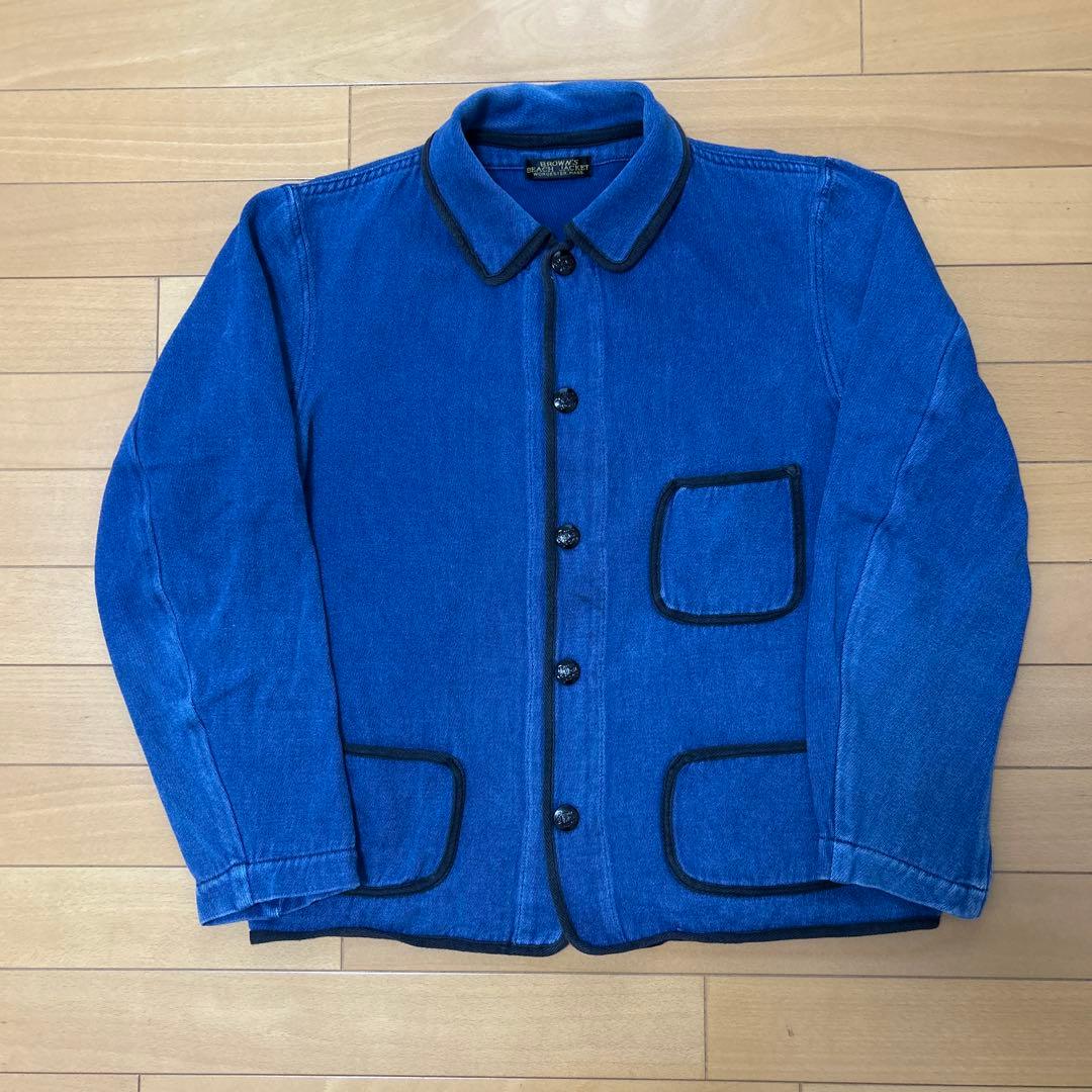 BROWN'S BEACH JACKET インディゴ　カバーオール　40