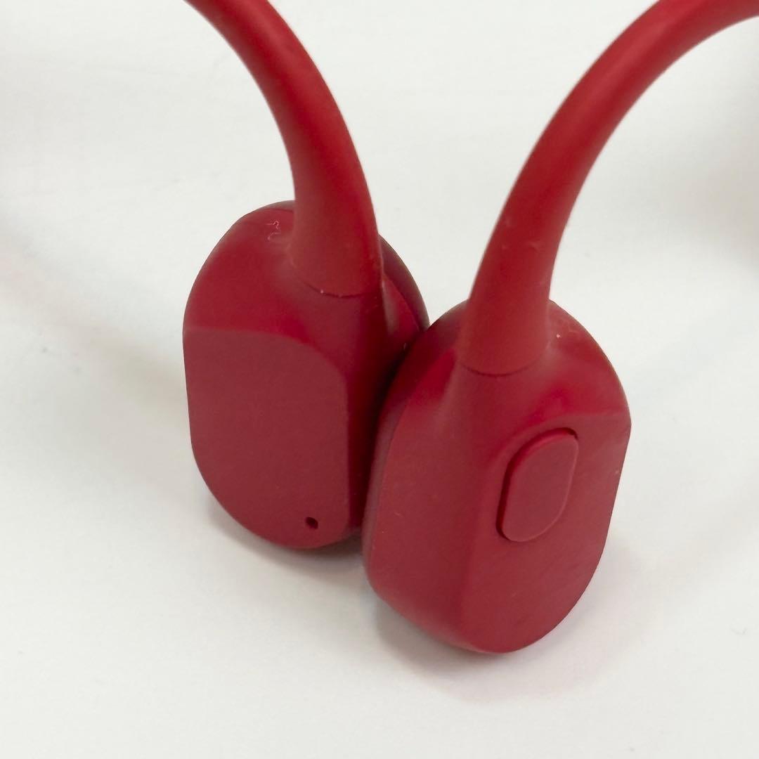 Shokz OPENRUN 骨伝導イヤホン レッド 箱付 美品