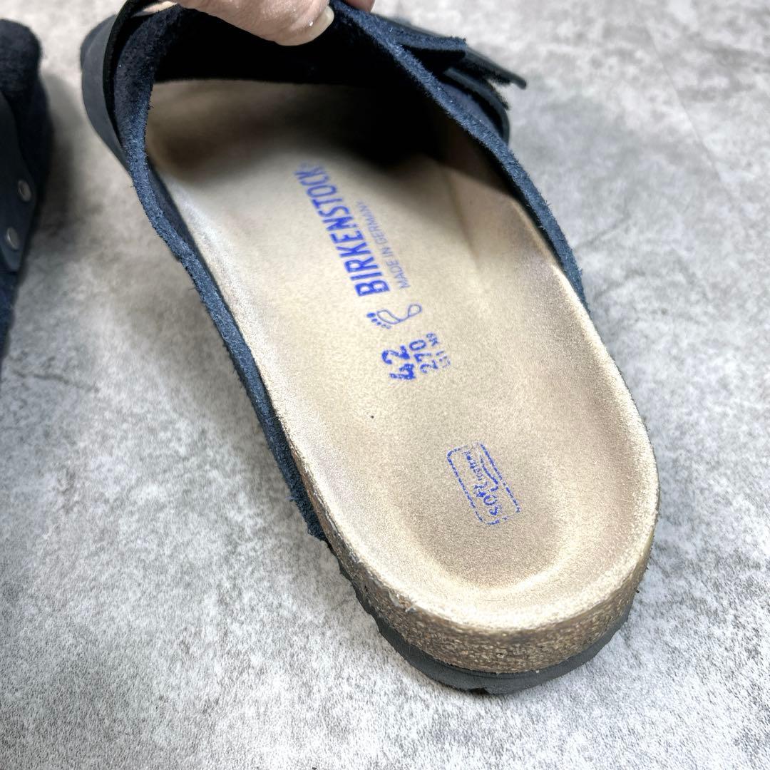 極美品✨【BIRKEN STOCK】KYOTO/サンダル/スウェード/ネイビー/