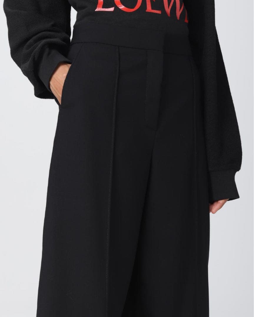 美品！ロエベ バルーン　テーパード　スリット　パンツ