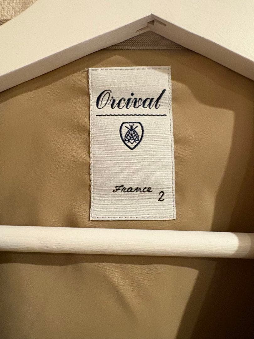 ✮ORCIVAL✮オーシバル✮ウールボア カラーレスベスト BEIGE サイズ2