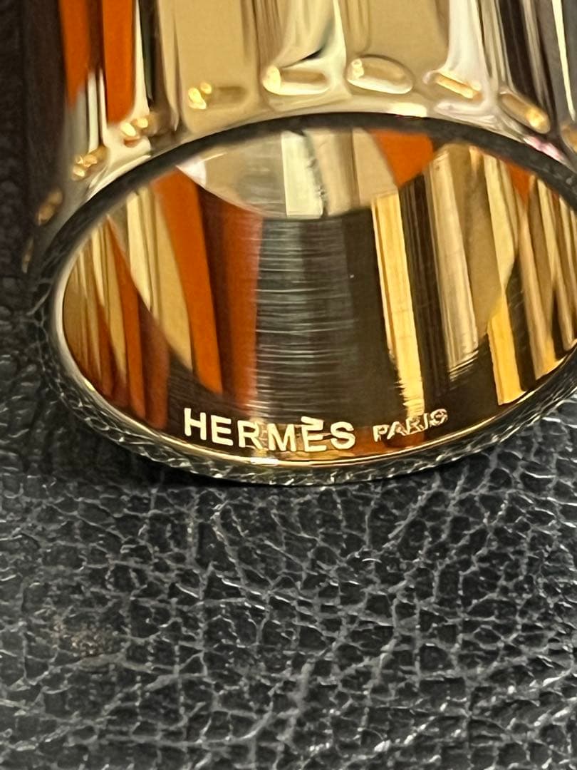 極美品　エルメスHERMES スカーフリング　未使用保管品