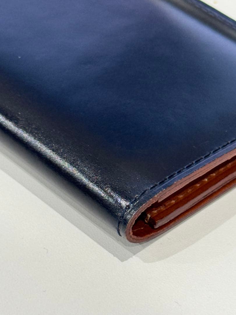 u*6様 土屋鞄　コードバン　名刺入れ　ネイビー