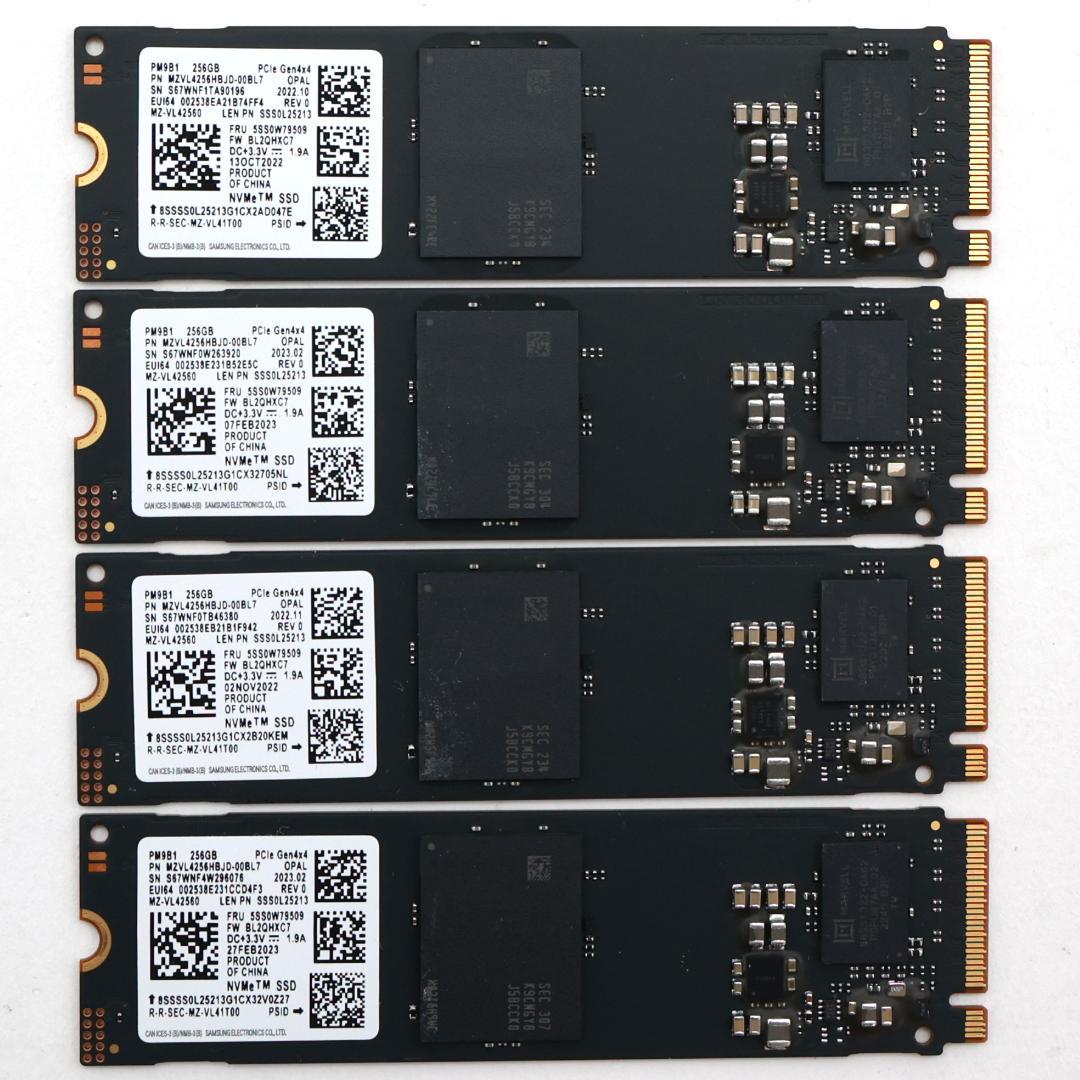 PM9B1① NVMe 256GB M.2 SSD 4枚セット【0210】