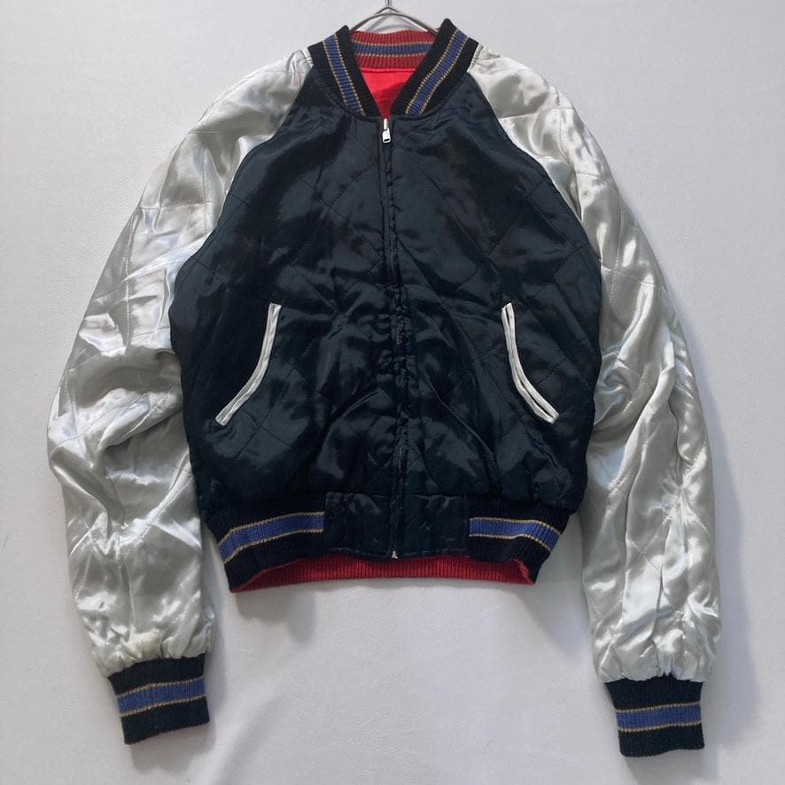 【希少】Switch　リバーシブル2WAYスカジャン 和柄刺繍 龍 虎 日本地図