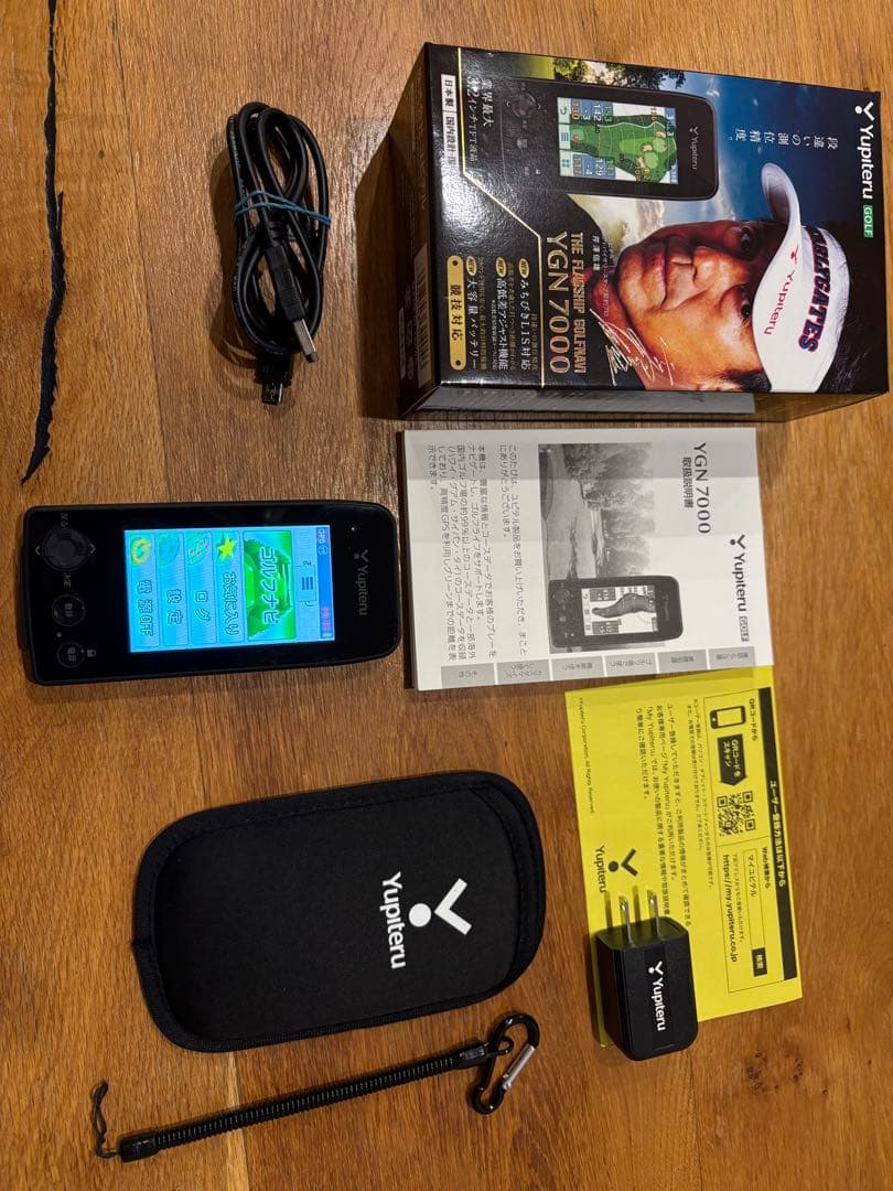 【美品】 Yupiteru YGN7000 ゴルフナビ GPS 距離計 付属品有