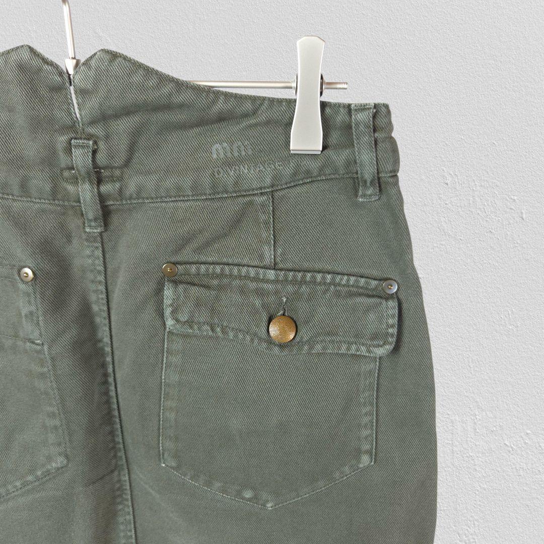 スカート MIUMIU mm VINTAGE Khaki Skirt