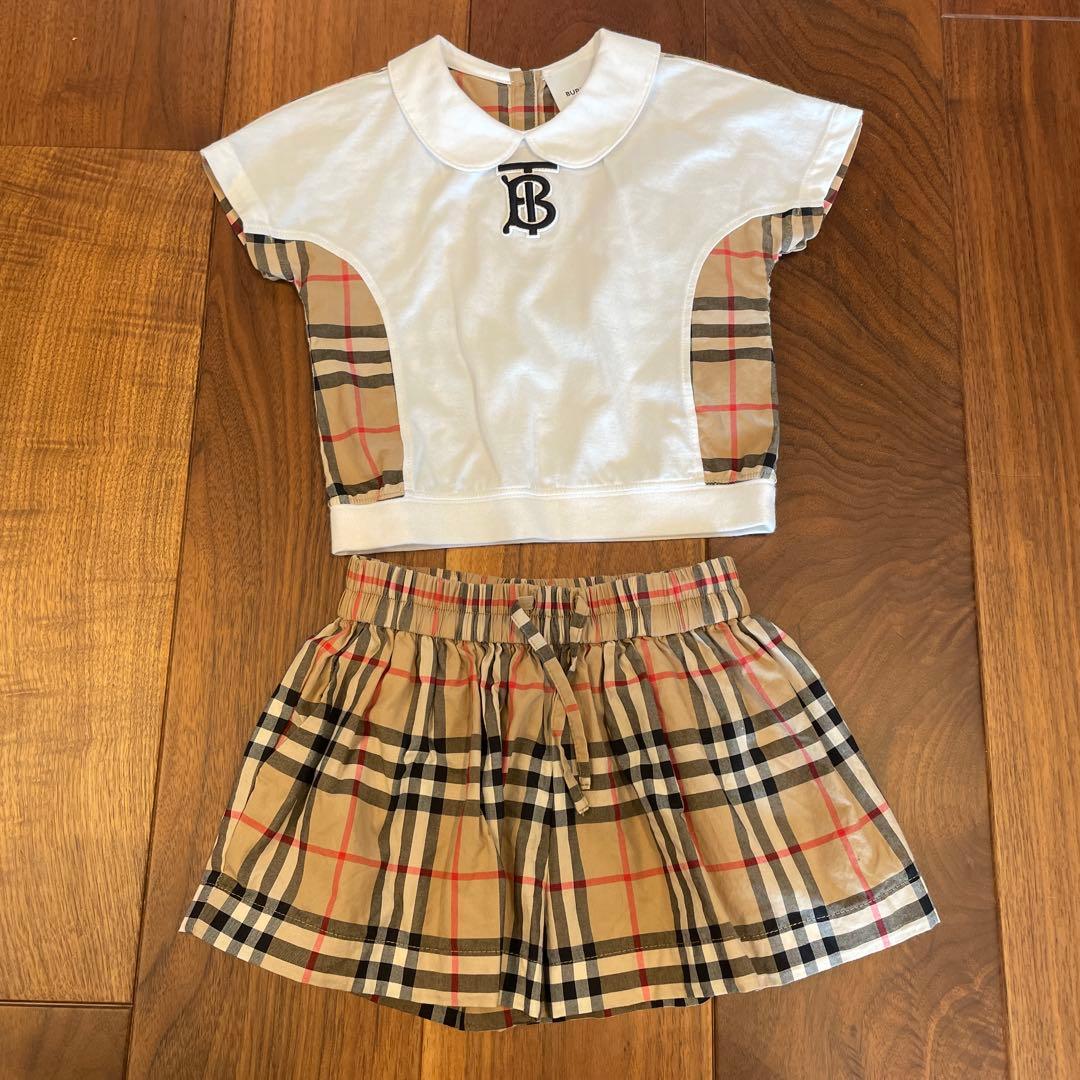 BURBERRY トップス　18M 86cm ボトムス　12M 80cm