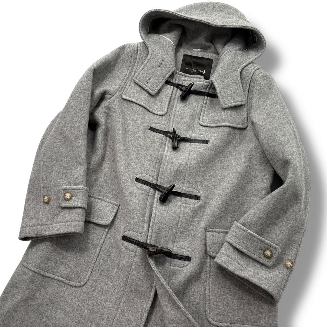 【極美品】マッキントッシュロンドン メルトンウール　ダッフルコート　ロング　48