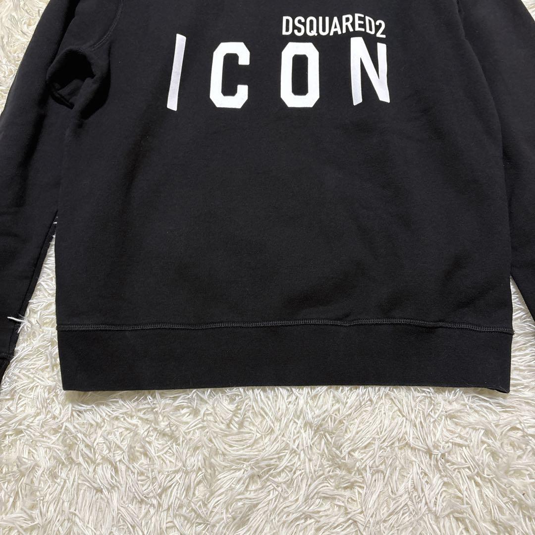 極美品✨ DSQUARED2 ICON ロゴ トレーナー ビッグロゴ