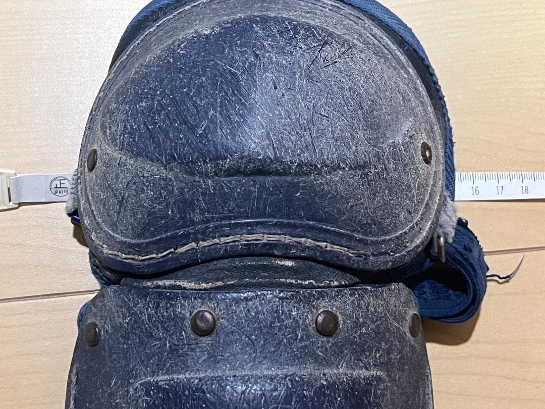 野球 ミズノ キャッチャー防具 プロテクター レガース ネイビー 少年低学年向け