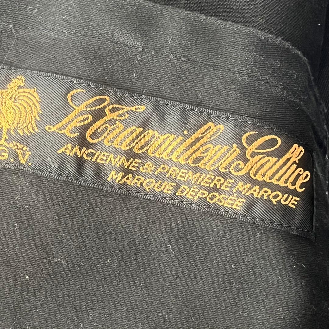 ル トラヴァイユール ガリス モールスキン フレンチワークジャケット 黒 L相当