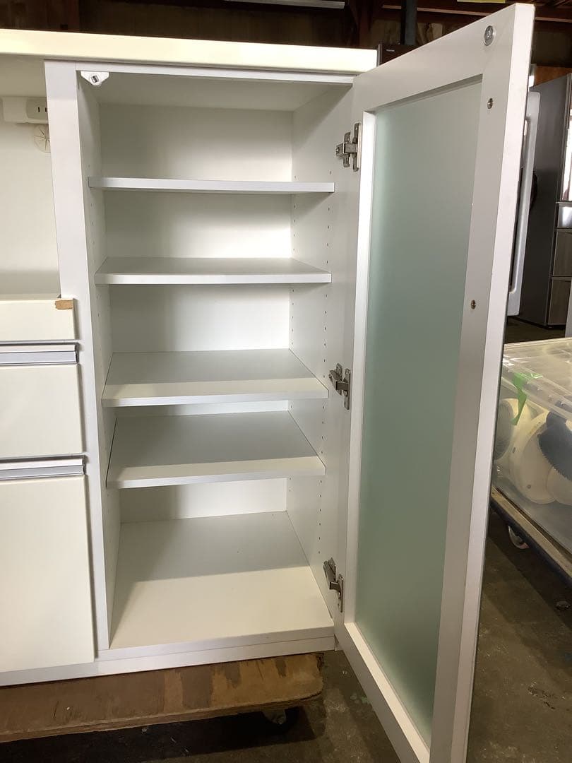 ニトリ キッチンボード キッチンカウンター 食器棚 幅88cm コンセント口有り