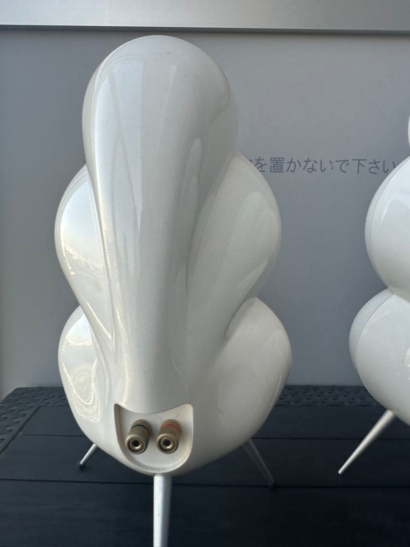 スキャンダイナ ミニポッド スピーカー ペア ホワイト ブルールーム デンマーク