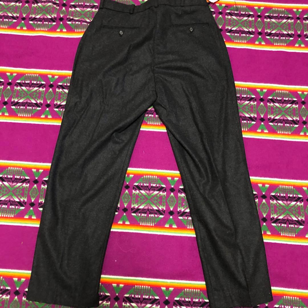 新品タグ付きポロラルフローレンウールパンツチャコールグレー36 /30