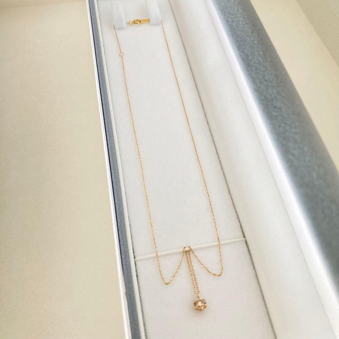 ダイヤモンド K18 ネックレス 0.3 750 ダイヤ YG