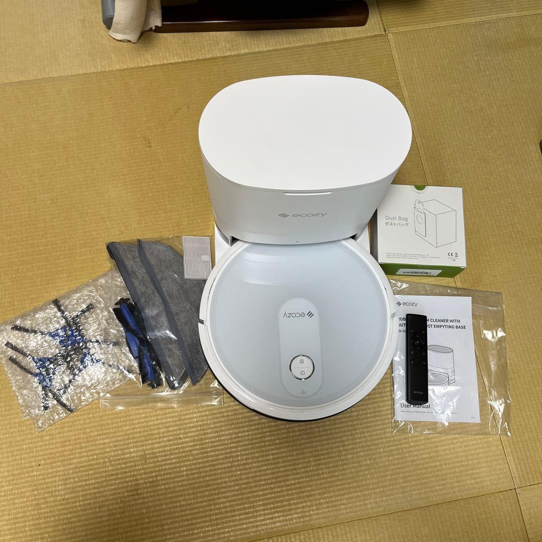 ecozy ロボット掃除機 本体 ホワイト　セット
