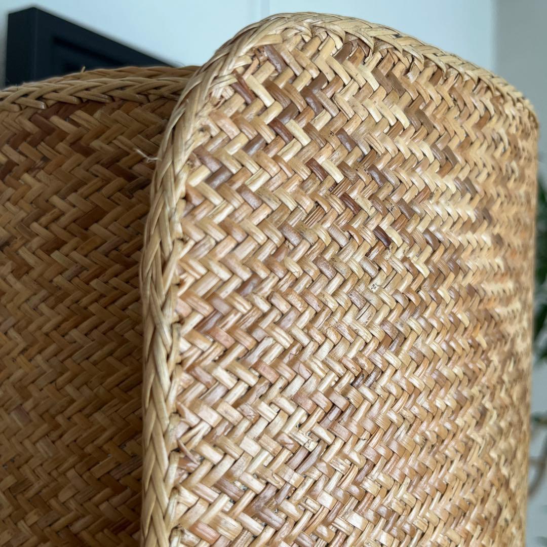 【ひーこ】籐あじろ布裏張り180✖️230