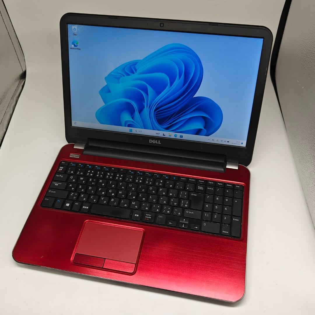 【DELL】高性能i7 SSD512GB 16GB レッド ノートPC