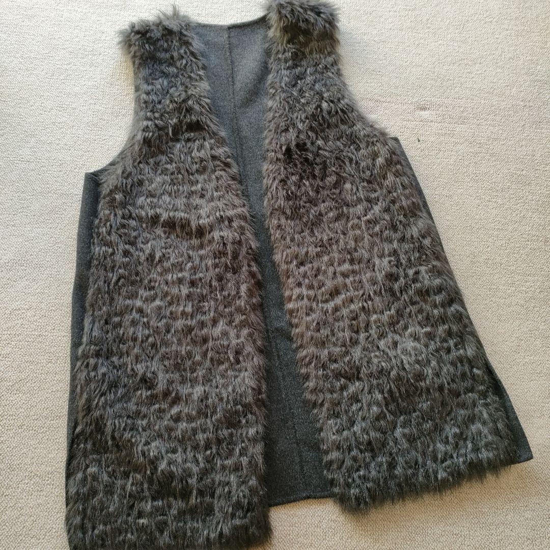 23区大きなサイズ44 ニットワンピース＆ロングベストセット