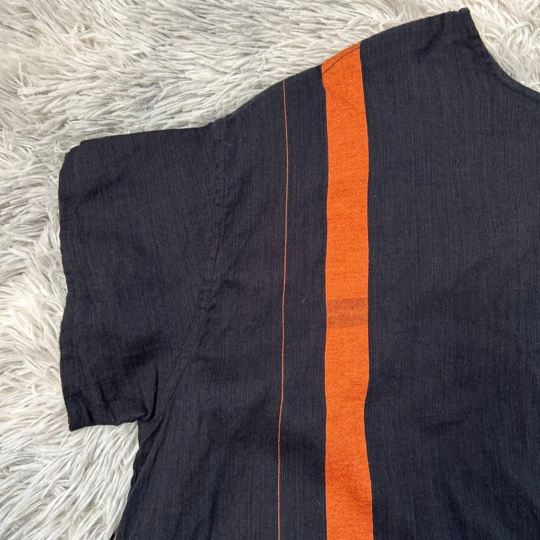 【美品】tamaki niime fuwa-T LONG ラウンドネック 平織り