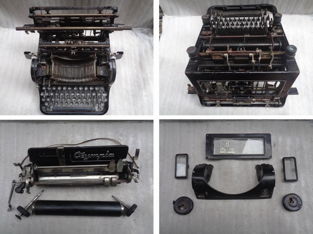 実働品　Olympia8 オリンピアタイプライター QWERTYZ配列ドイツ仕様