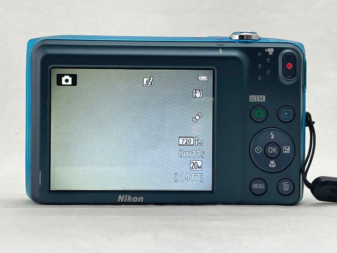 美品・動作確認済み Nikon COOLPIX S3500ブルー 7倍光学ズーム
