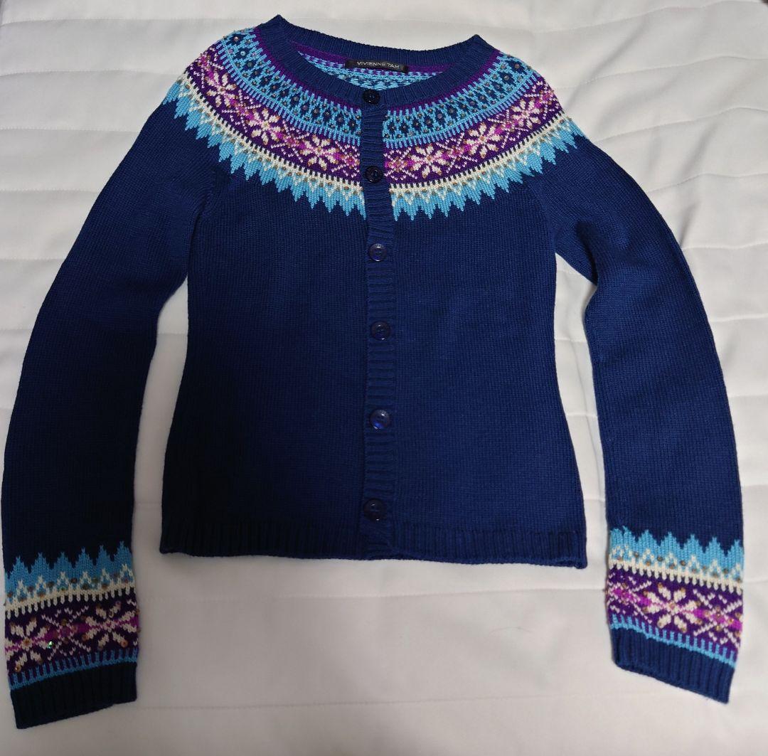 Vivienne Tam ウールカシミアカーディガンニット　アンサンブル