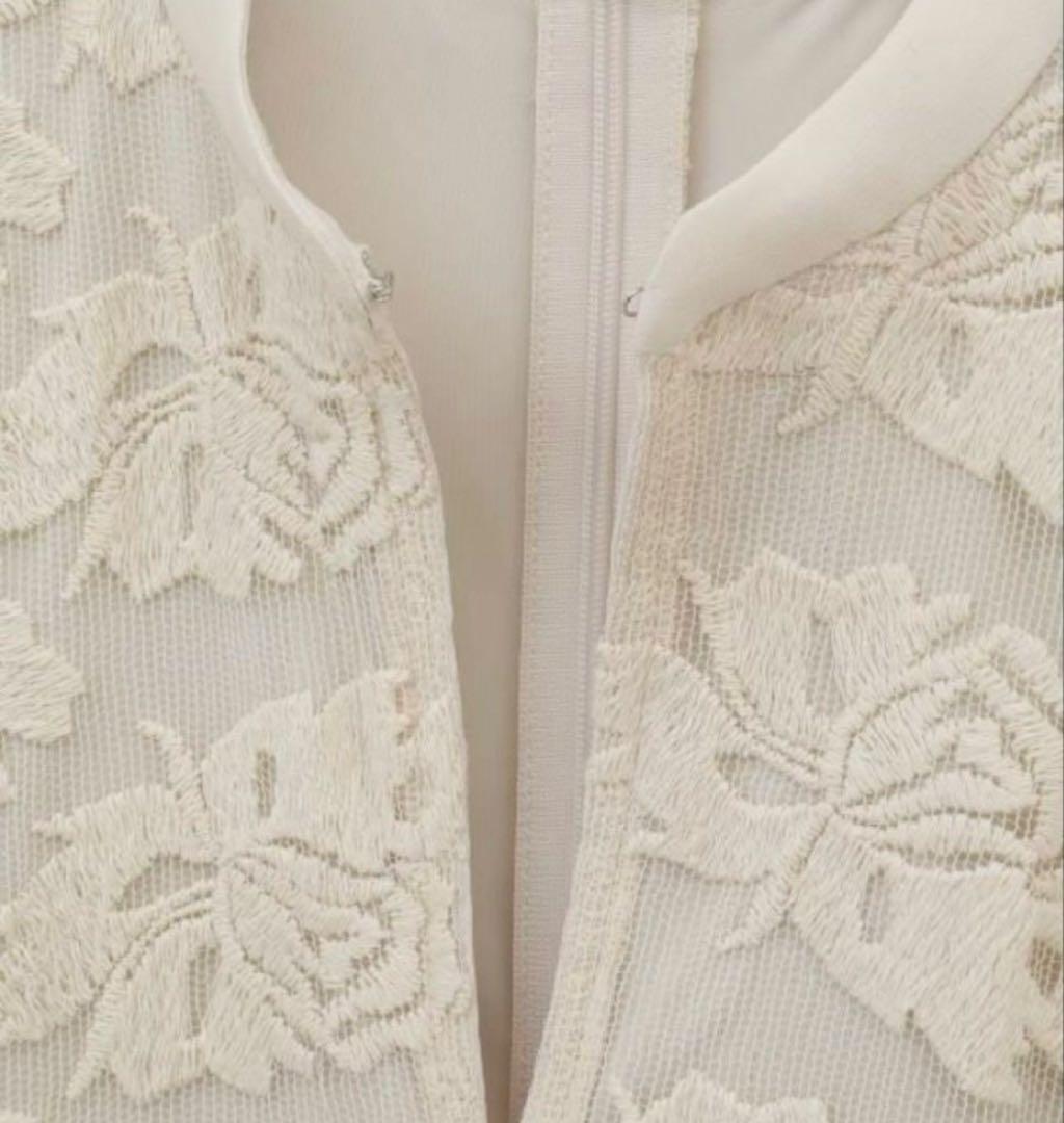 ワンピース CLANE FLORAL EMBLOIDERY LACE ONEPIECE