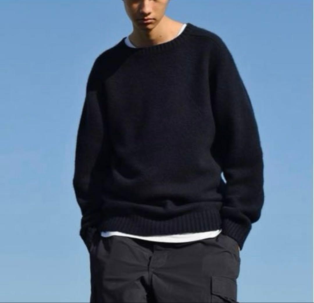 田中さんのセーター　arrow57 C.Shetland XSサイズ　ネイビー